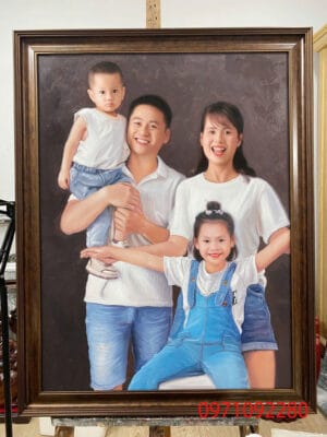 tranh chân dung vẽ tay đẹp treo tường nghệ thuật (sao chép)