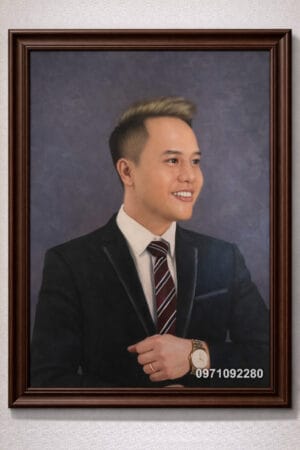 tranh chân dung đẹp doanh nhân treo tường cao cấp (sao chép)