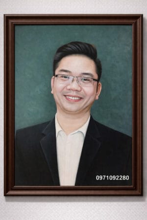 tranh chân dung vẽ doanh nhân treo phòng làm việc (sao chép)