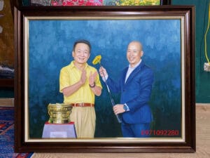 tranh vẽ chân dung ảnh cưới cô dâu chú rể đẹp (sao chép)