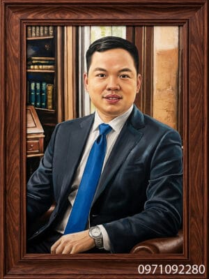 Tranh chân dung đẹp vẽ tặng sếp quà tặng ý nghĩa